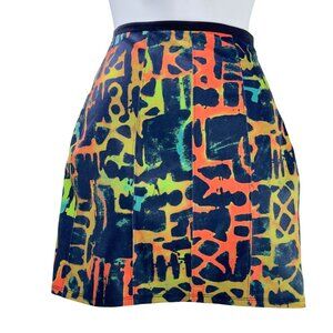 SILENCE + NOISE Women's Abstract Print Mini Skirt Size XS
